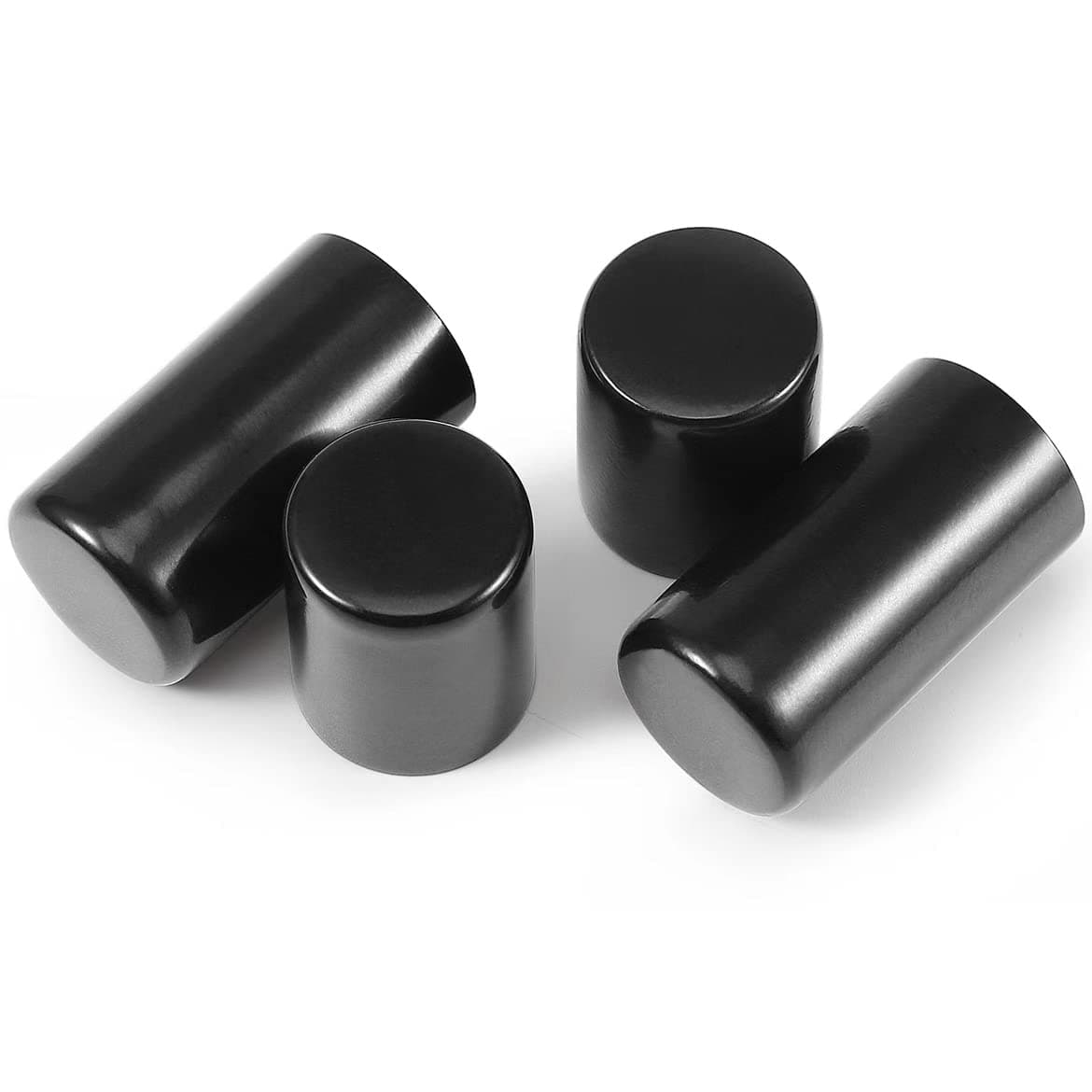 4 PCS Detachable Docking Hardware 4 Point Covers Kit Magnet Cover Kit Vivid Black Compatible wiht Harley Touring Electra Glide, Street Glide,Road Glide, Road King 2009-2025