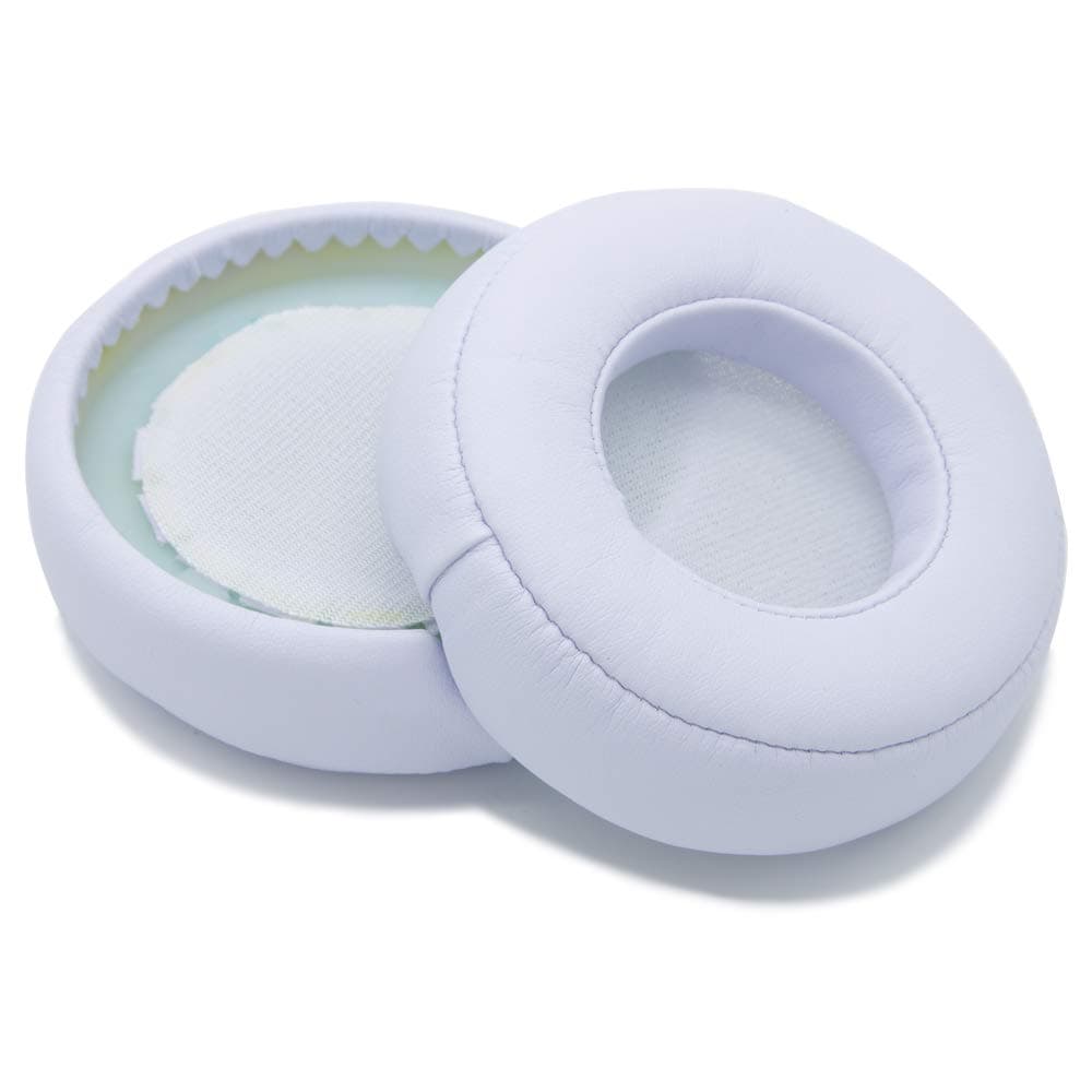 MMOBIELMMOBIEL Ear Pads Cushions Compatible with Monster Beats by Dr. Dre Pro Detox Headphones Protein Leather (White)