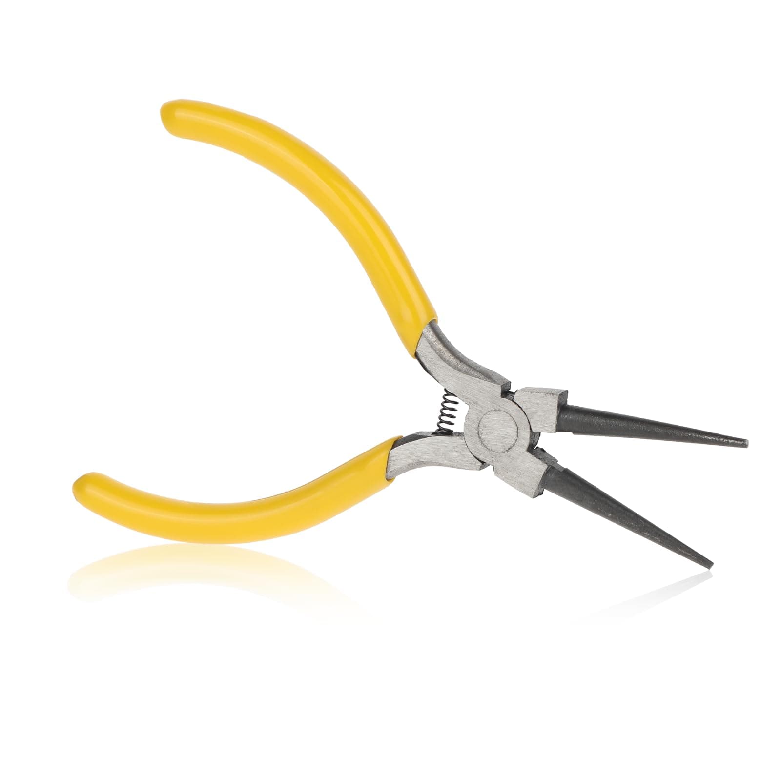 Round Needle Nose Pliers, Precision Jewelry Pliers Mini Piercing Pliers Safety Wire Pliers 5 Inch Comfort Grip Handles Craftsman Pliers Tools for Wire Bending DIY Jewelry Crafts Repair Making Supplies