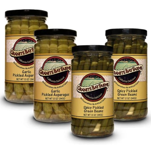 Granite Bay Farms Pickled Vegetables Sampler, 4-Count, 12-Ounce Jars