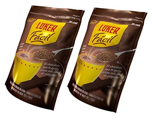 LUKER Facil Chocolate de Mesa Granulado con Azucar 250 gr. - 2 Pack | Granulated Chocolate w/ Sugar 8.8 oz. - 2 Pack.