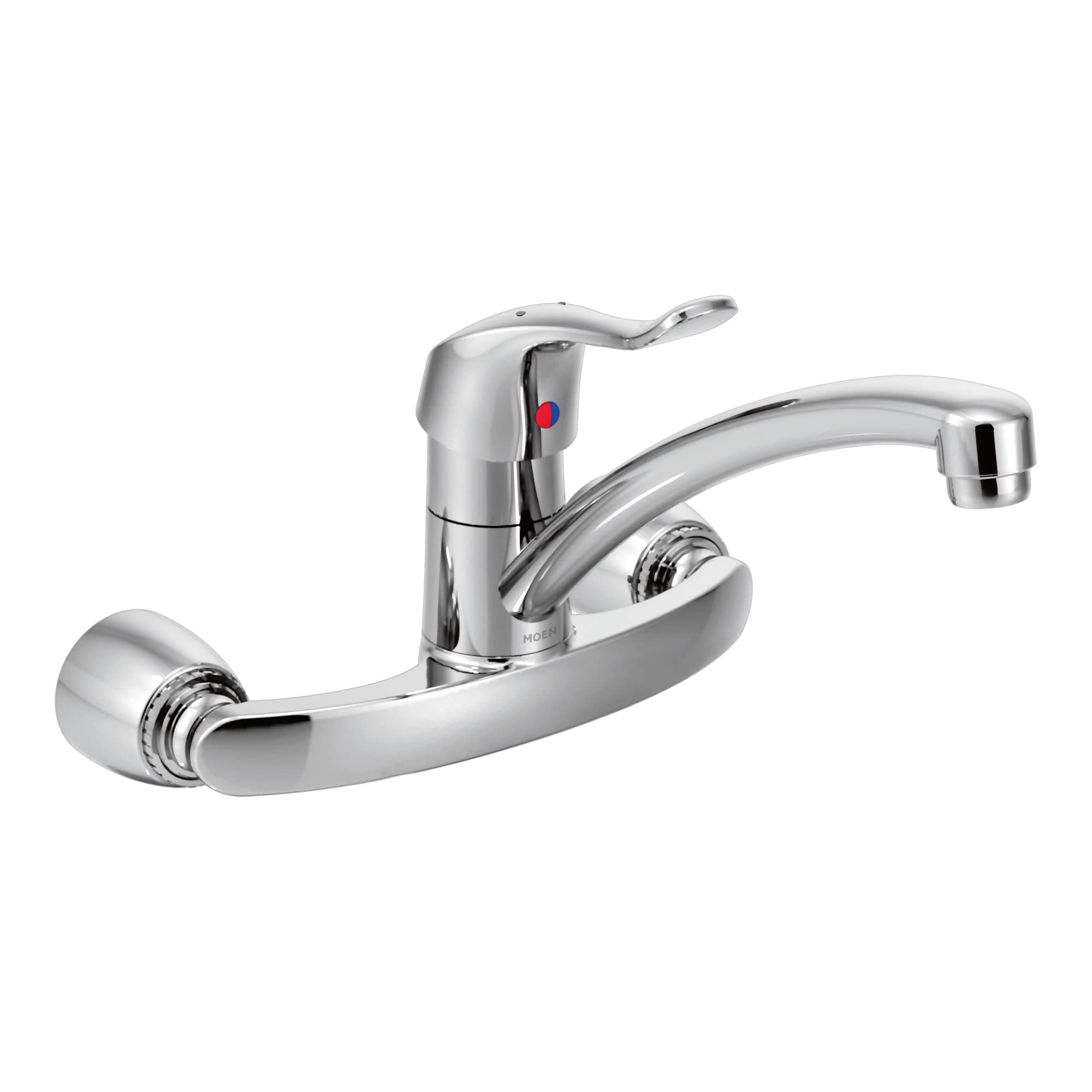 Moen Commercial M-DURA Chrome One-Handle Wall Mount Kitchen Faucet, 8713