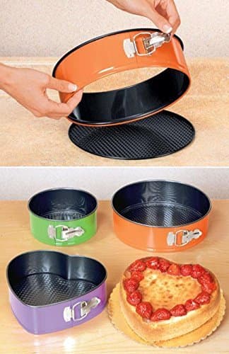 NON-STICK COLORFUL SPRINGFORM CAKE PANS - SET OF 3