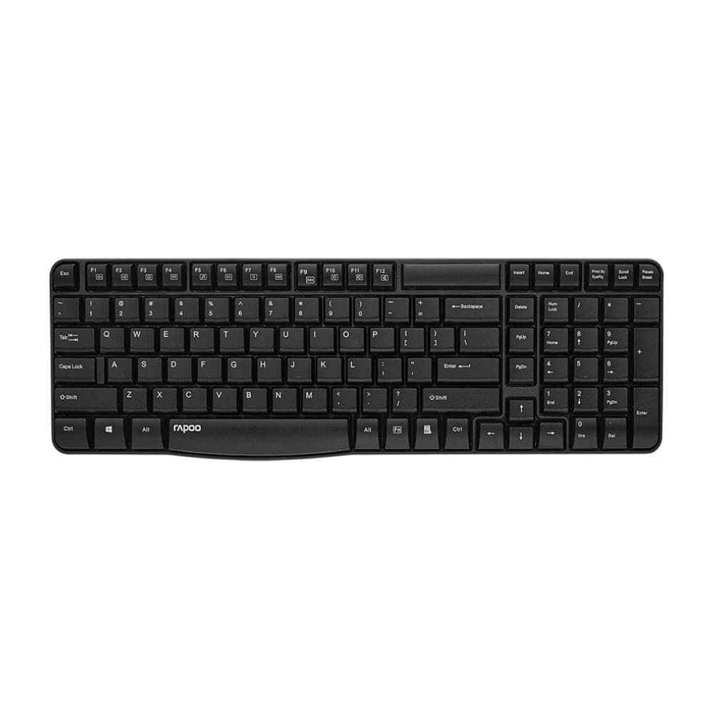 Rapoo E1050 2.4G Anti-Splash Wireless Keyboard (Black)