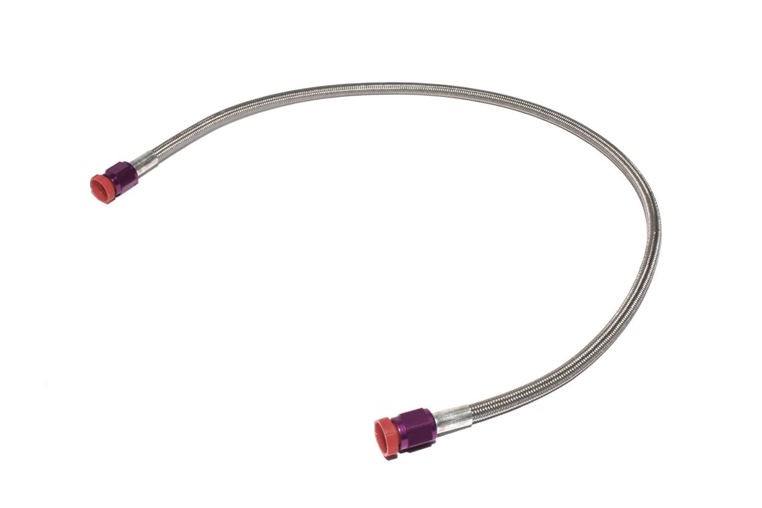 ZexNS6612 3' (ft) Long -4AN Braided Hose with Purple Ends