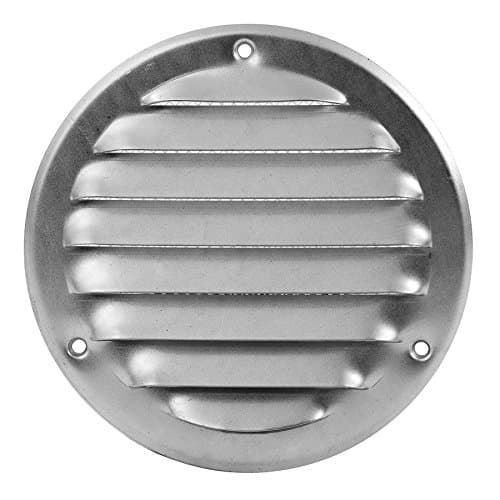 Ø 200mm / 8" inch Galvanised Round Metal Air Vent Grille Cover with Insect Mesh - Ventilation Cover