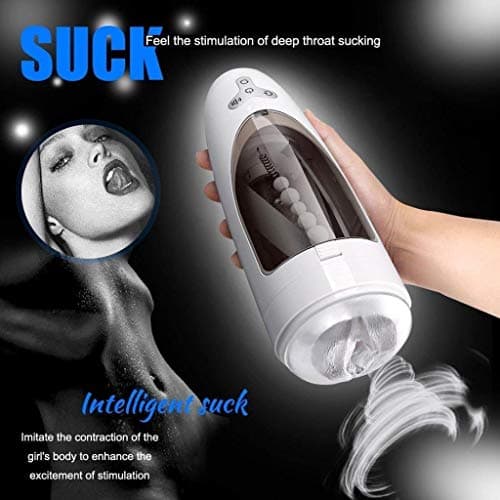 ZHMEZH Male Full Automatic 360° Rotating Cup Sucking Electronic Man's Toy Mini Massages Cup with Female Moans Best Gift 2019