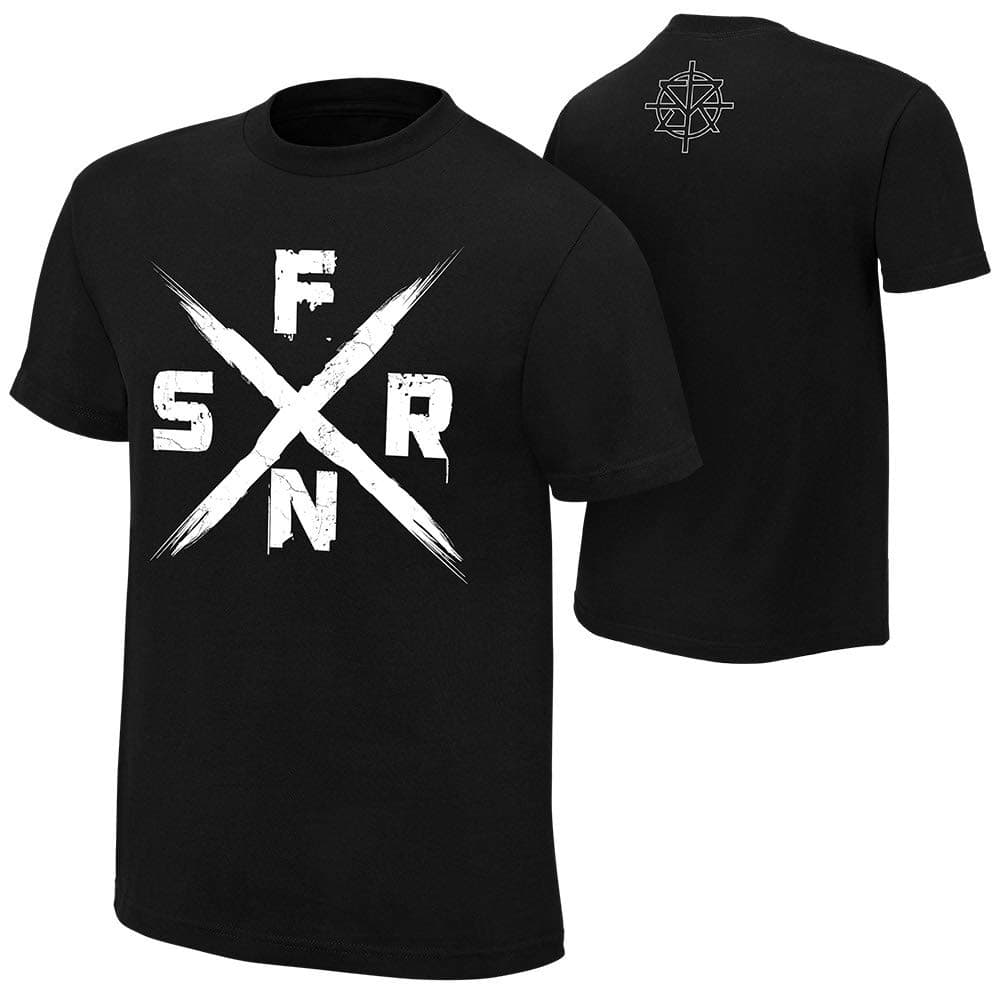 WWE Authentic Wear Seth Rollins SFNR T-Shirt Black Extra Large