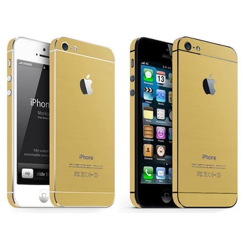 iPhone 5 Skin Sticker,Cute Color Carbon Fiber Decal Full Body Include Front Home Button Glitter Gold Bling Silver Stickers Protector for Apple iPhone 5 5s