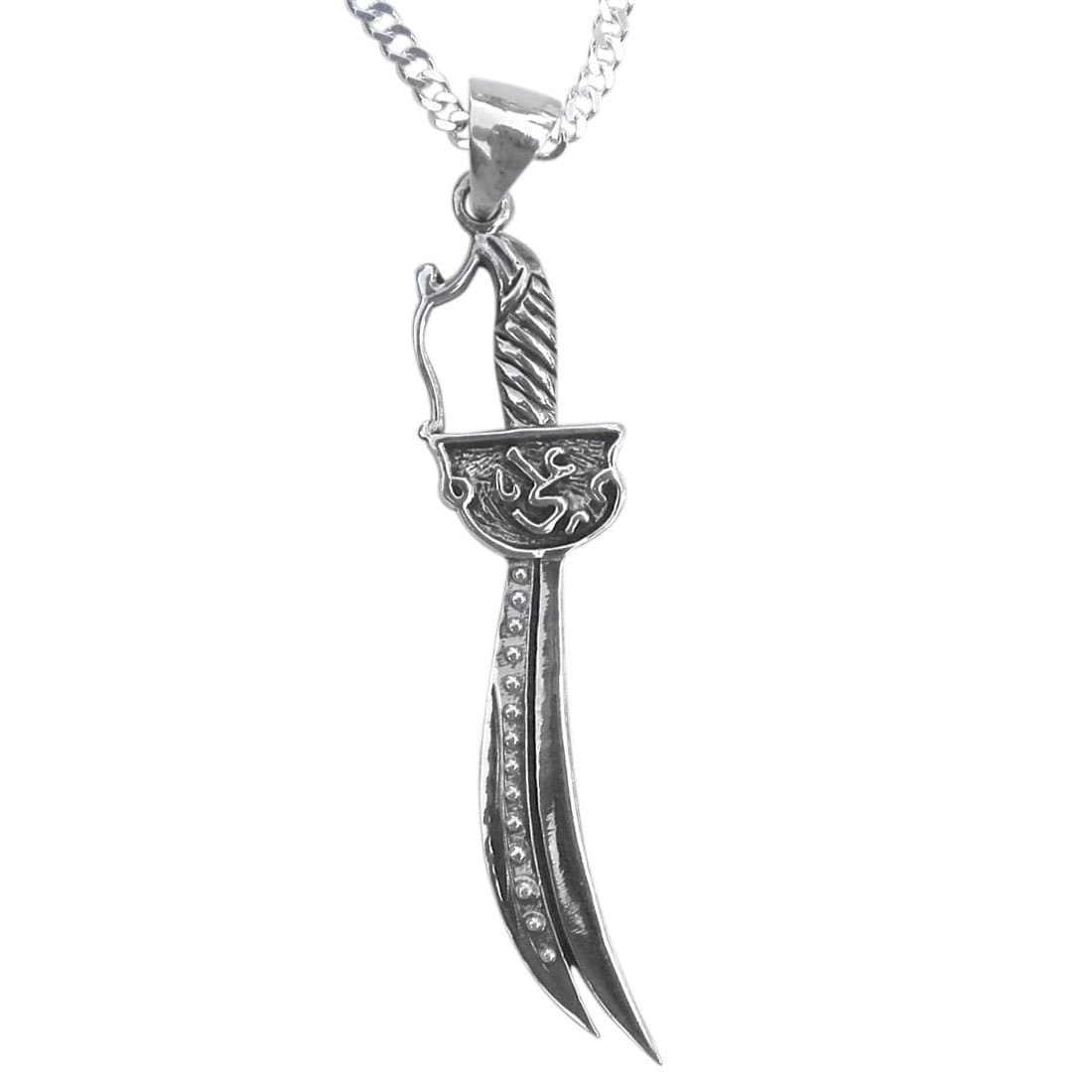 Sterling Silver Imam Ali Sword Dhul-fiqar Zulfikar Zulfiqar Necklace Islamic Islam Muslim