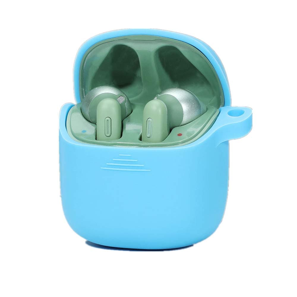 Case for JBL Tune 220TWS,Premium Silicone Case Cover Skin,Full Protective Cover Scratch Proof&Shockproof Shell for JBL Tune 220TWS Case Wireless Charging Earbuds Headphone (sky blue)