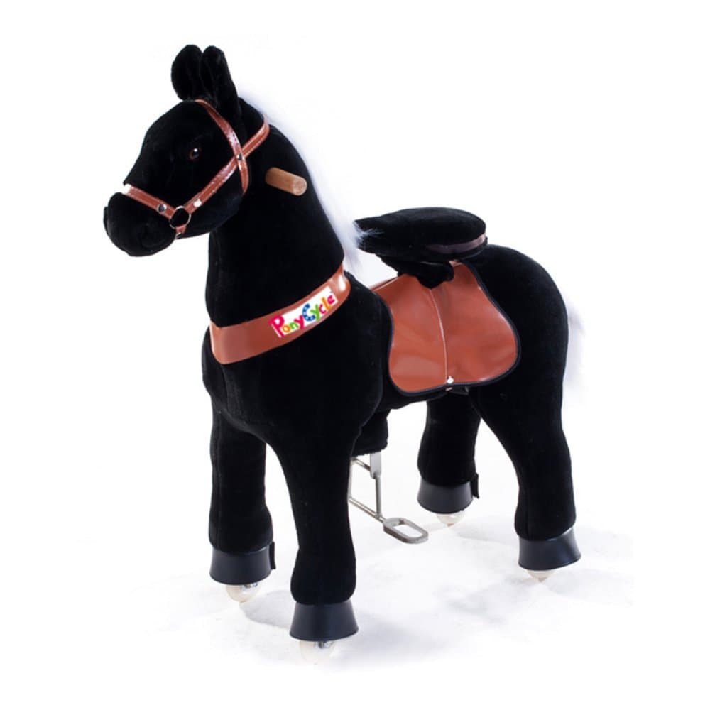 X Ponycycle Ride-On Horse for 4-9 Years Old - Medium (Black)
