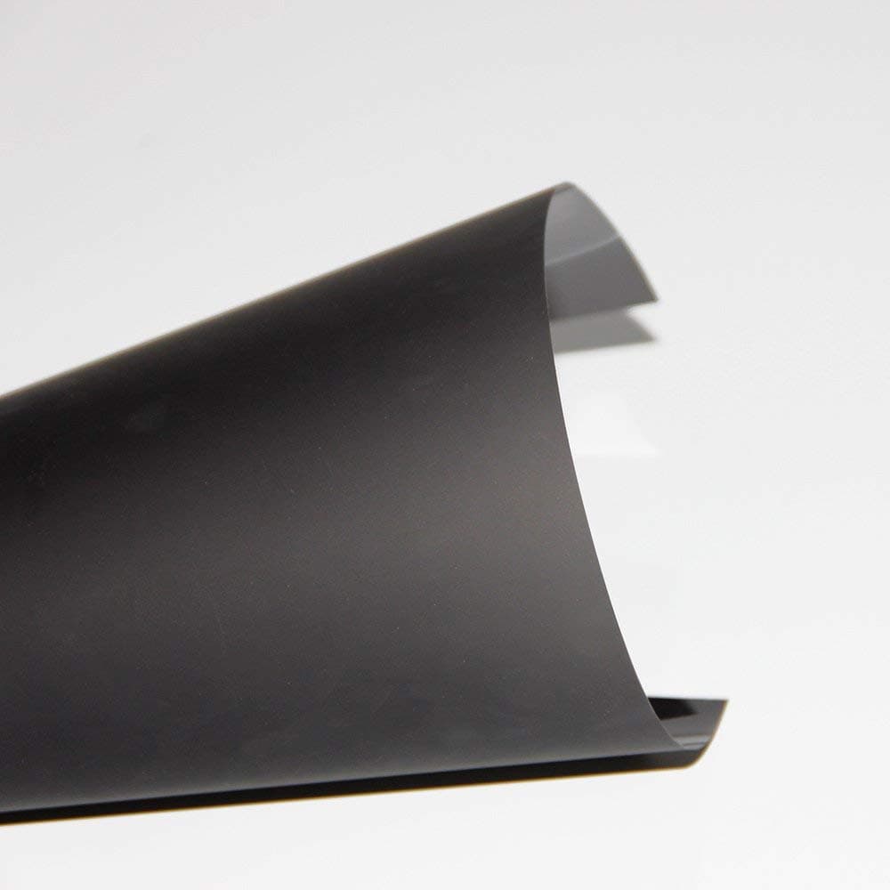 Rear Projection Screen Material Self - Adhesive Holographic Rear Projection Glass Film for Office Conference Presentation, Black, A4 Sample, 8.3"x11.7"