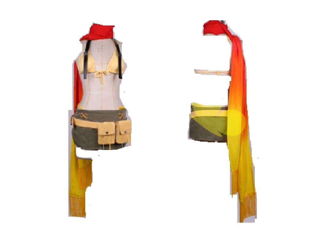 Mister Bear Final Fantasy X-2 Rikku Cosplay Costume