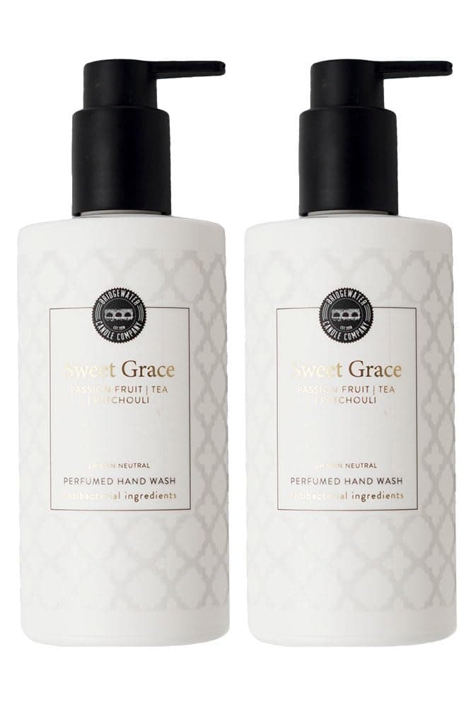 Sweet Grace HAND WASH set 300ml x2, Body Care Collection Handwash Liquid Soap with Antibacterial Ingredients, Fragrance Notes: Passion Fruit, Sparkling Tea, Patchouli