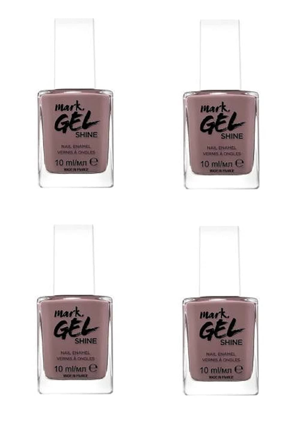 Pack of 4 Avon Mark Gel Shine Nail Enamel Love Bug 4 x 10ml by Avon