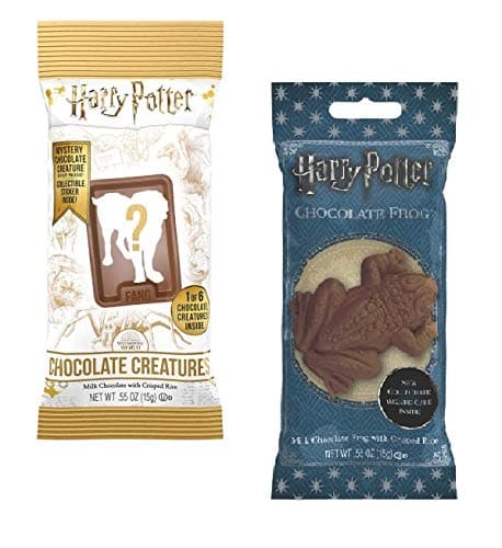 Harry Potter Jelly Belly Chocolate Candy Bundle (Chocolate Frog/Chocolate Creatures, Two Items)