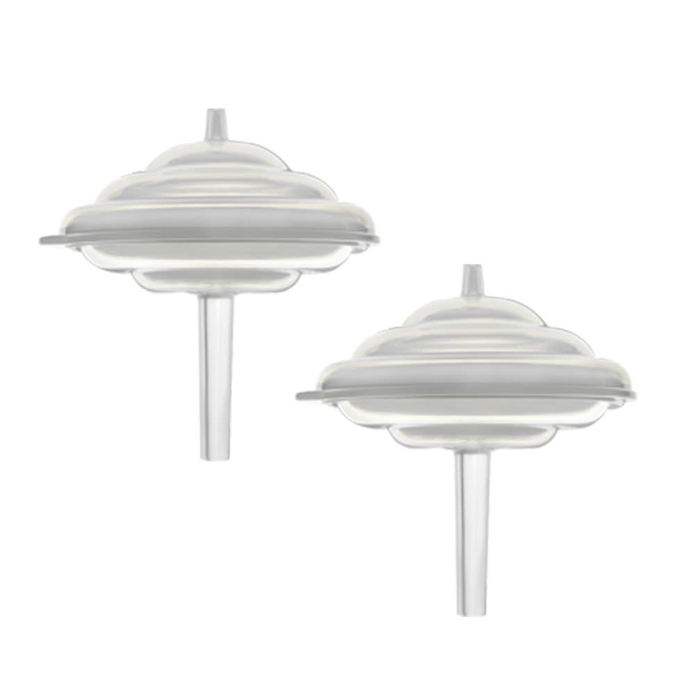 Maymom Backflow Protector, Long Stem, Compatible with Spectra S1, S2 and 9 Pumps, Compatible with Medela Flanges and Medela Parts; 2pc