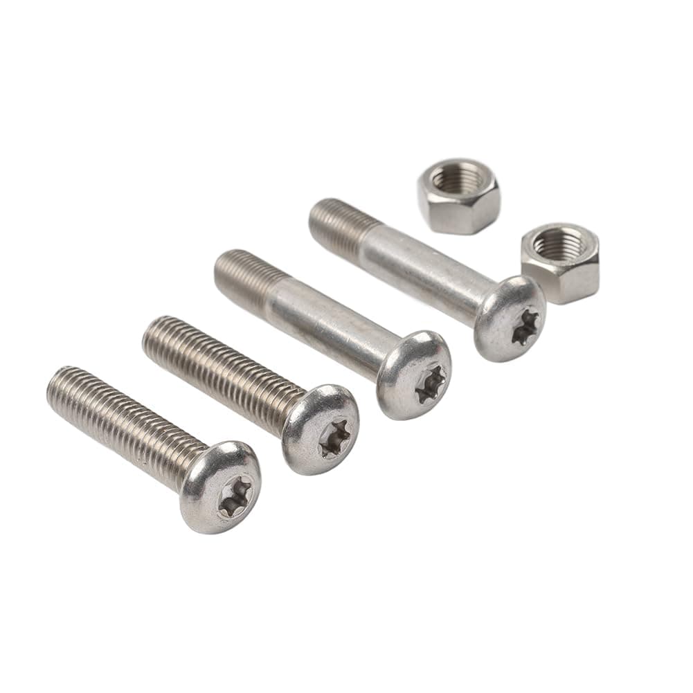 Newsmarts Steel Rear Shock Absorber Nut Screw Mounting Bolt Silver for Harley Davidson For Sportster XL883 2004-2016