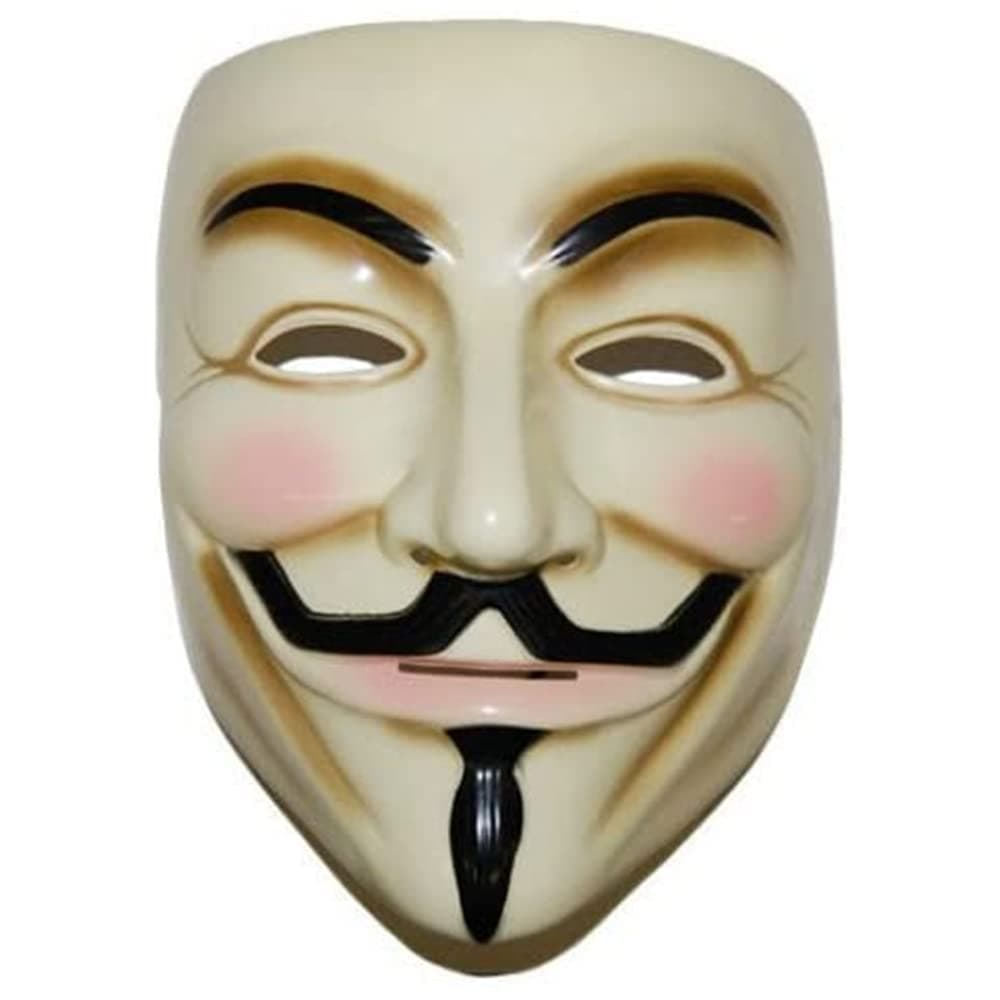 ZLLJH V for Vendetta Mask Guy Fawkes Anonymous Halloween Masks Fancy Dress Costume