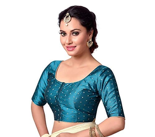 Troyal Women's Party Wear Bollywood Indian Style Saree Blouse (B11) (Purple, XXX-Large-48)