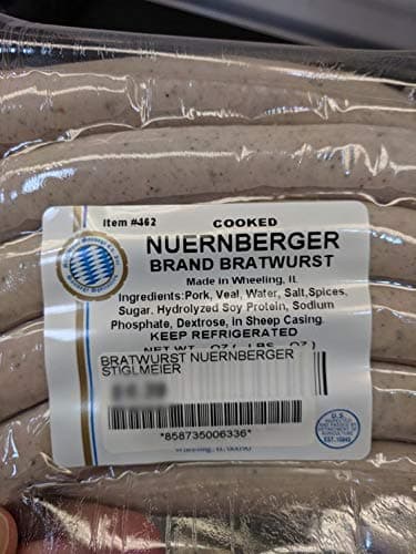 Nuernberger Bratwurst 16 Oz (4 Pack)