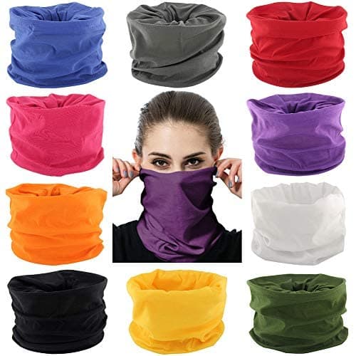 Neck Gaiter Masks Tube Scarf,Seamless Bandanas Buffs Gators,Ourdoor Face Mask Face Covering Multi Headwear