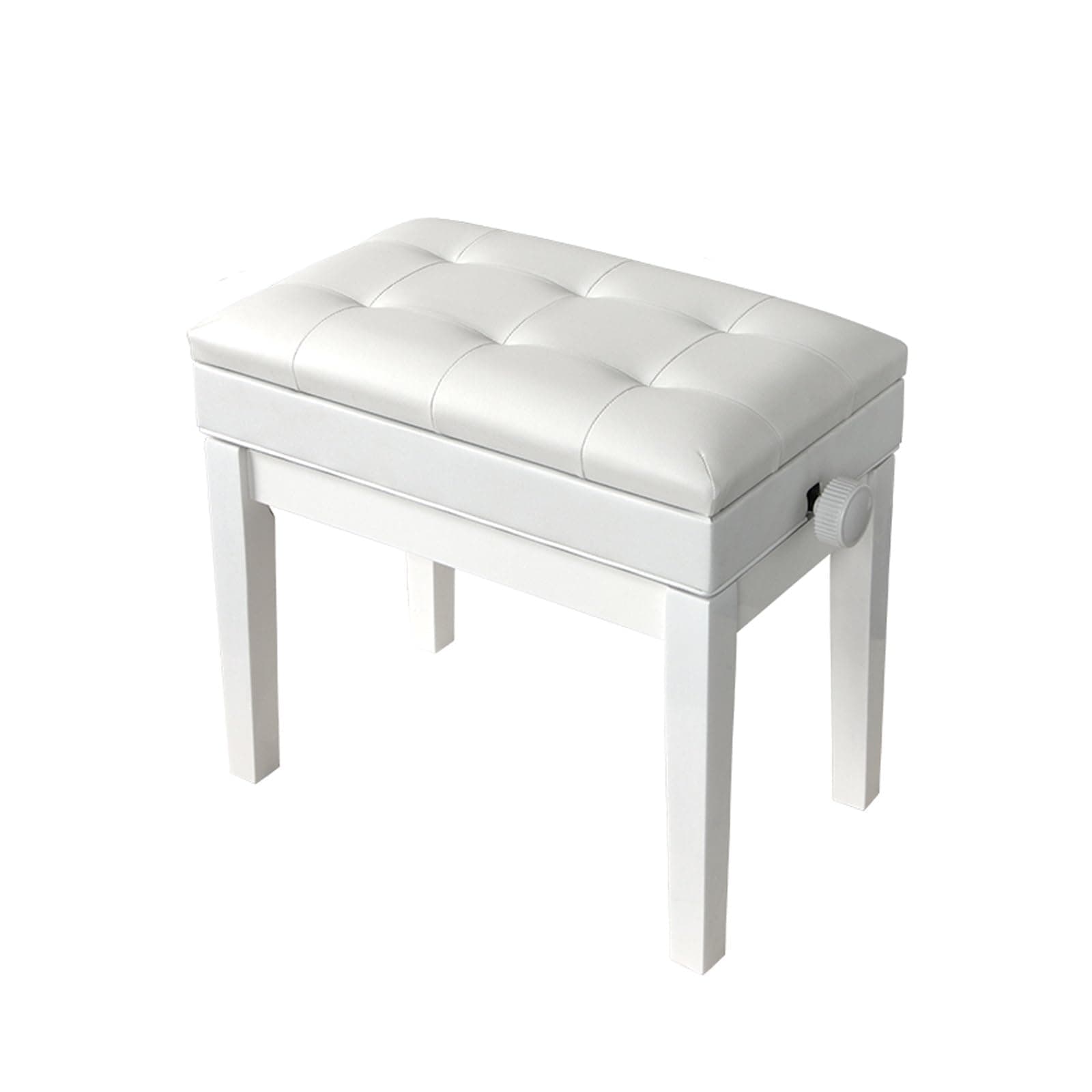 YIORYO Piano Bench, Pu Leather Adjustable Artist Piano Bench Stool with Music Storage, Adjustable Piano Seat Cushion for Single Person (Grey : E)