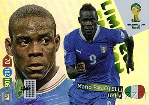 Mario Balotelli 2014 Panini Adrenalyn XL World Cup Limited Edition in Mint Condition! Shipped in Ultra Pro Top Loader!
