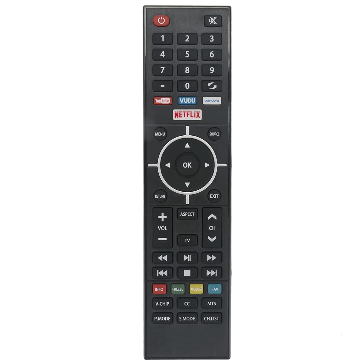 New Replacement Remote Control Applicable for RCA Virtuoso LED UHD Smart TV RHOS581SM RNSMU5036-B RNSMU6536-B RNSMU7536
