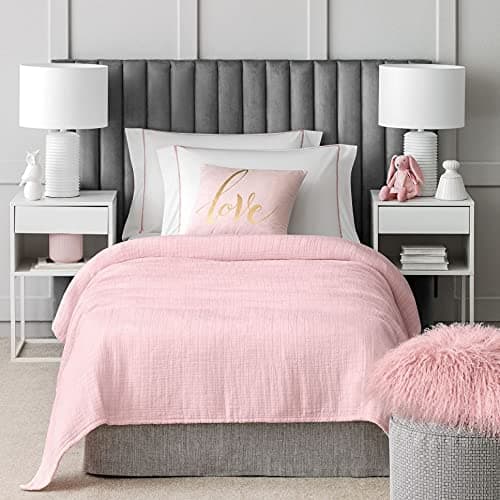 Bedspread Tracy 100% cotton 150x200-1 pink