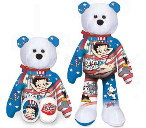 Betty Boop Bear-Patriotic Betty