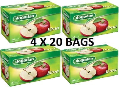 Apple Tea elma cayi Pack Of 4 (80 tea Bags)