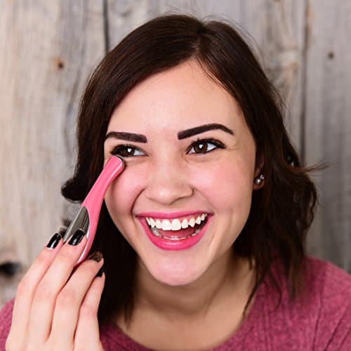 La Beautiful Eye plus Face Wrinkle Eraser and Bonus Collagen Gold Powder Under, Eye Masks, Ionic Facial Vibration Massage Wand Tool,  Anti Aging, Puffiness, Fine Lines, Cream,  Serum Absorption