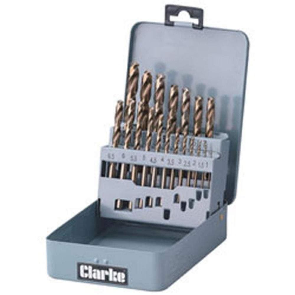 Clarke Metal Worker Cobalt Drill Set 19 Piece CHT383