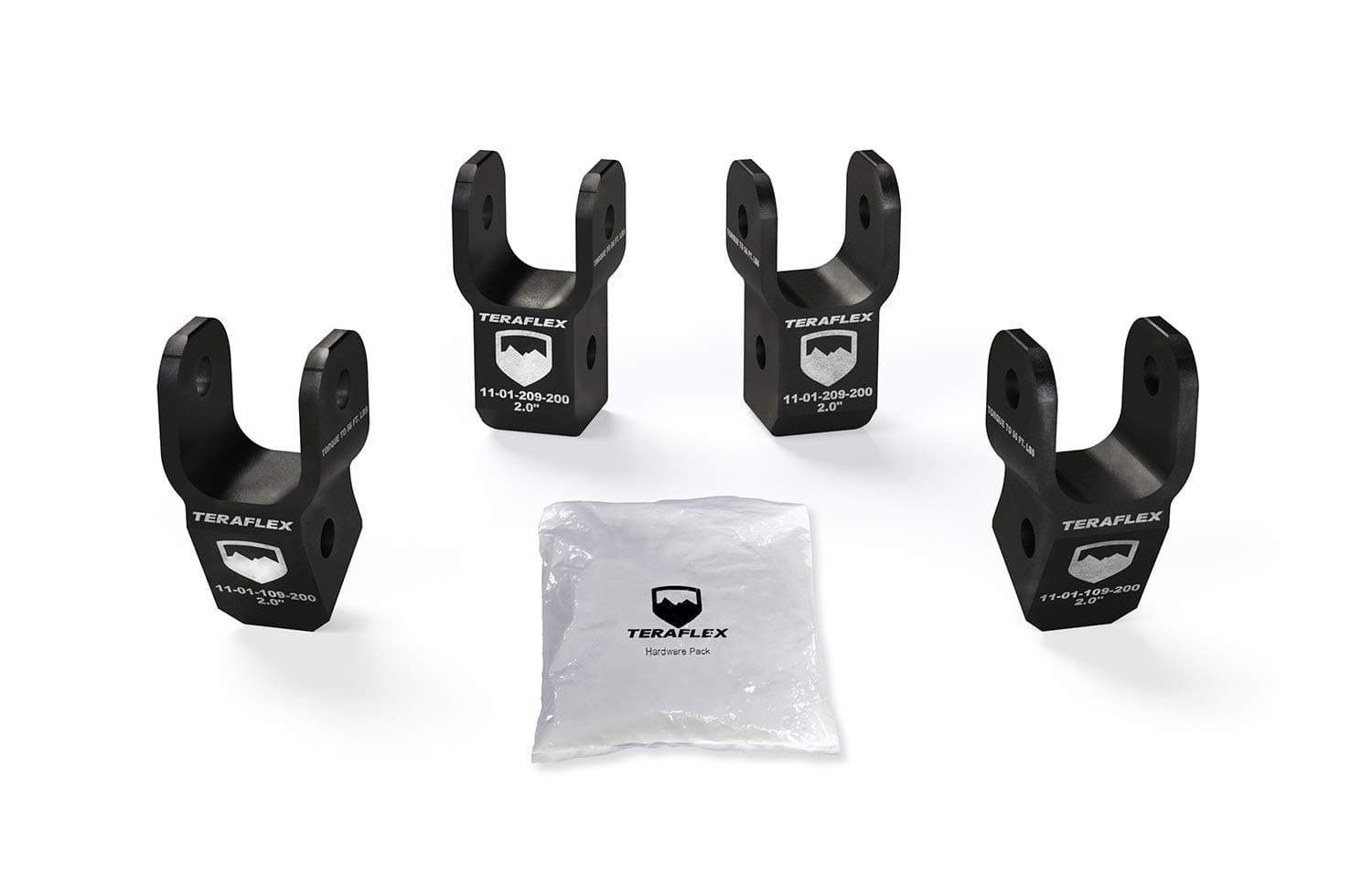 TeraFlex 1985200 2" JL/JLU Wrangler Shock Extension, 1 Pack