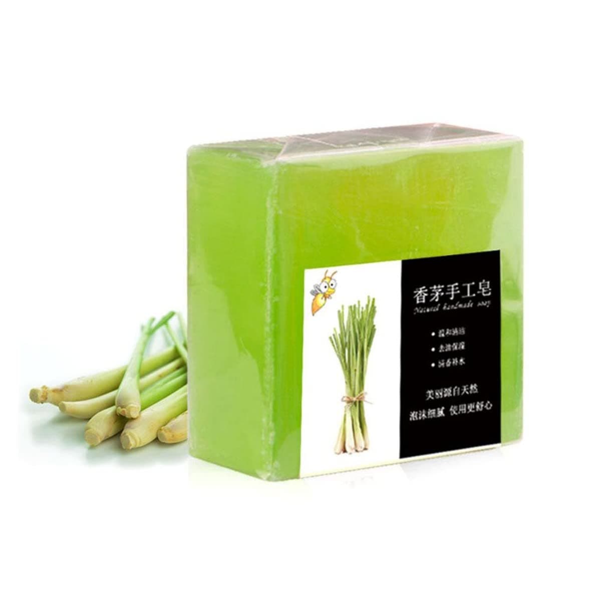 1pcs Citronella Insect Repellent Essential Oil Soap Remove Mites Ticks Fleas Soap Mosquitoes Repel blackheads bar lemongrass Citronella Soap for House and Travel Activities