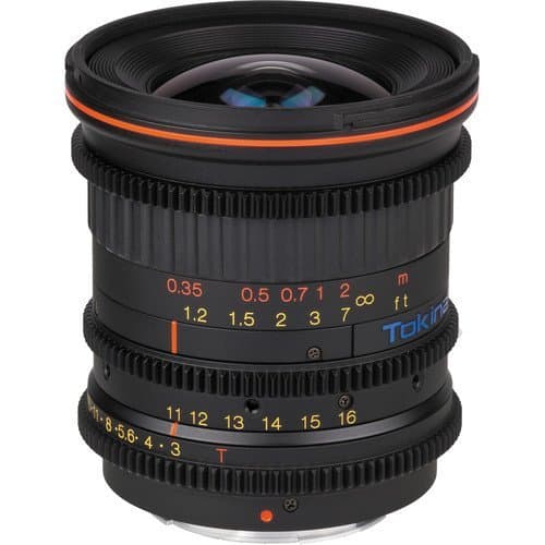 Tokina Cinema 11-16mm F/3.0-22 Wide-Angle-Zoom Fixed Zoom 11-16mm T3.0 with Canon EF Mount, Black (TC-116C)