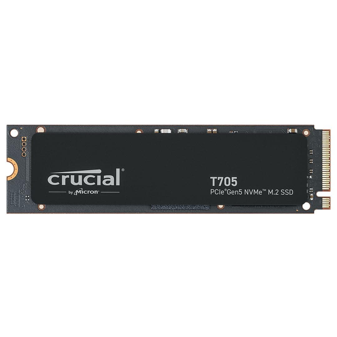 T705 PCIe Gen5 NVMe 2TB SSD, Up to 14,500MB/s, TLC NAND, Intel & Ryzen Compatible, for Hardcore Gaming & High-Speed Storage, Solid State Drive, Includes 1Mo Adobe CC – CT2000T705SSD3