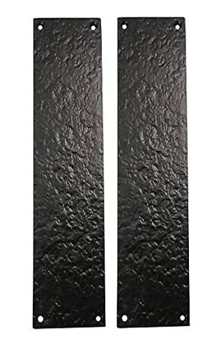 2 Pack 11 3/4 Inch Wrought Iron Push Plates