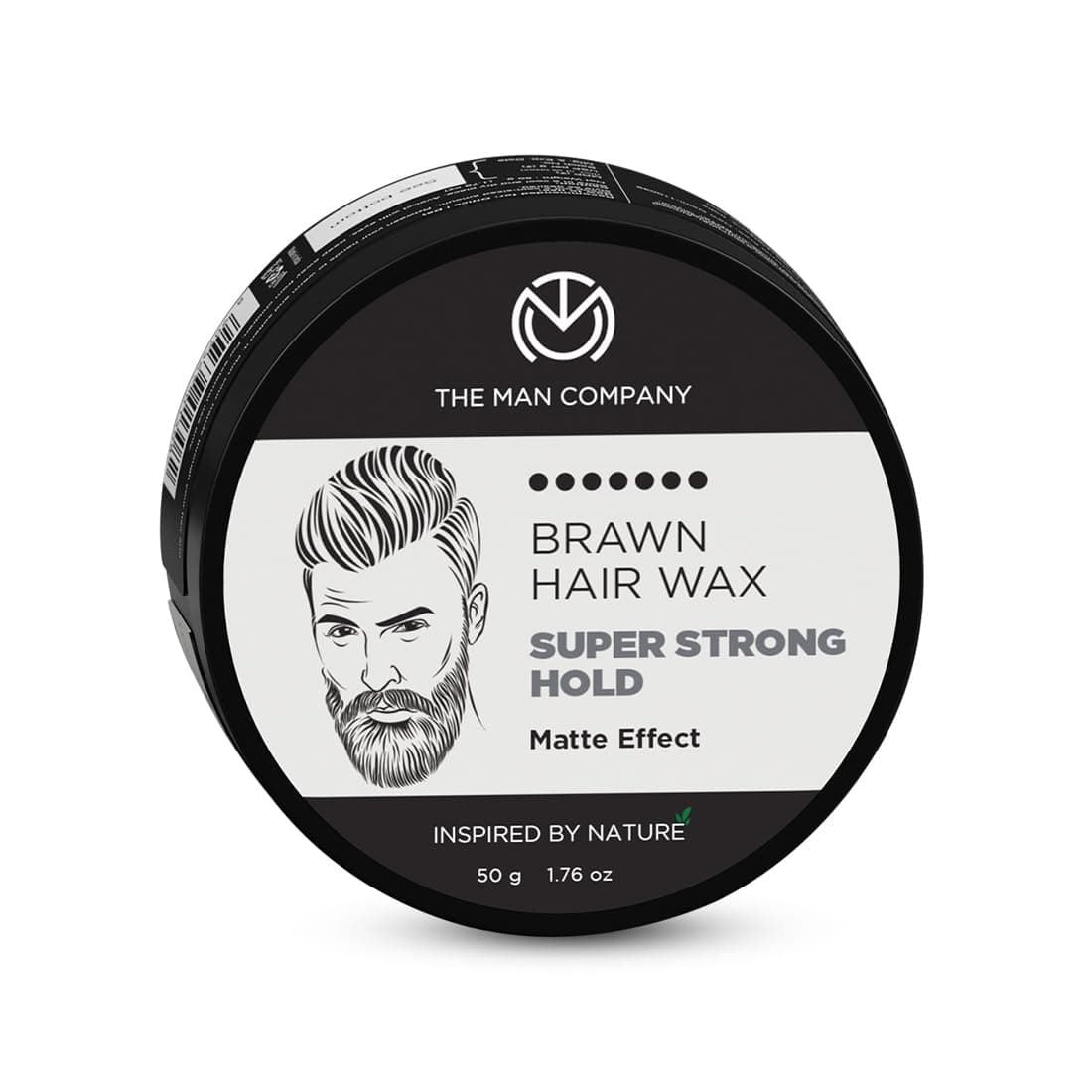 – The Man Company Brawn Extra Stronghold Hair Styling Pomade Wax for Men | Stylish Matte Finish with Volume | Non Sticky - 50gm