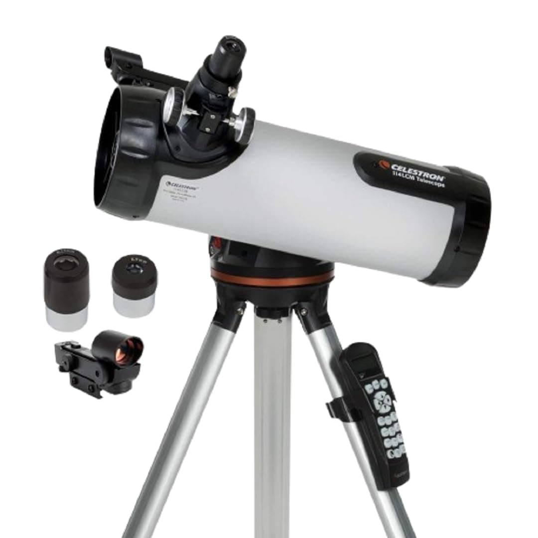31150 LCM 114 Series Computerised Newtonian Reflector Telescope, Silver