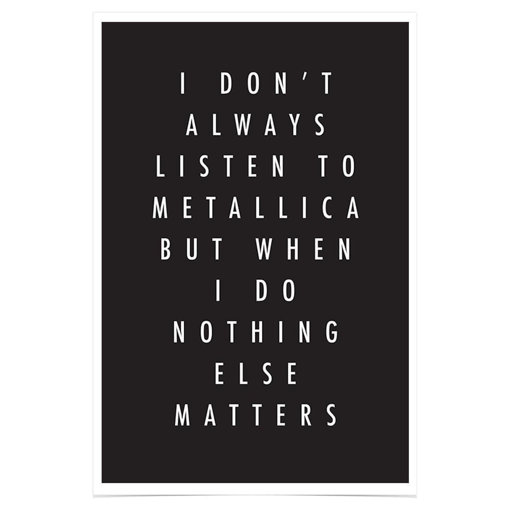 TheGoodVibes PH347A1 Metallica Poster Nothing Else Matters Premium Photo Paper 61 x 91,5 cm