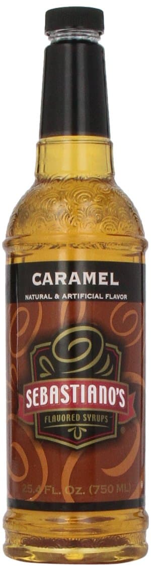 Sebastiano's Syrup, Caramel Flavored, 25.4-Ounce Bottles (Pack of 2)