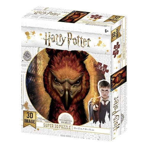 Harry PotterHP33009 Fawkes Lenticular Puzzle 300 Pieces 3D Effect, Multicoloured, One Size
