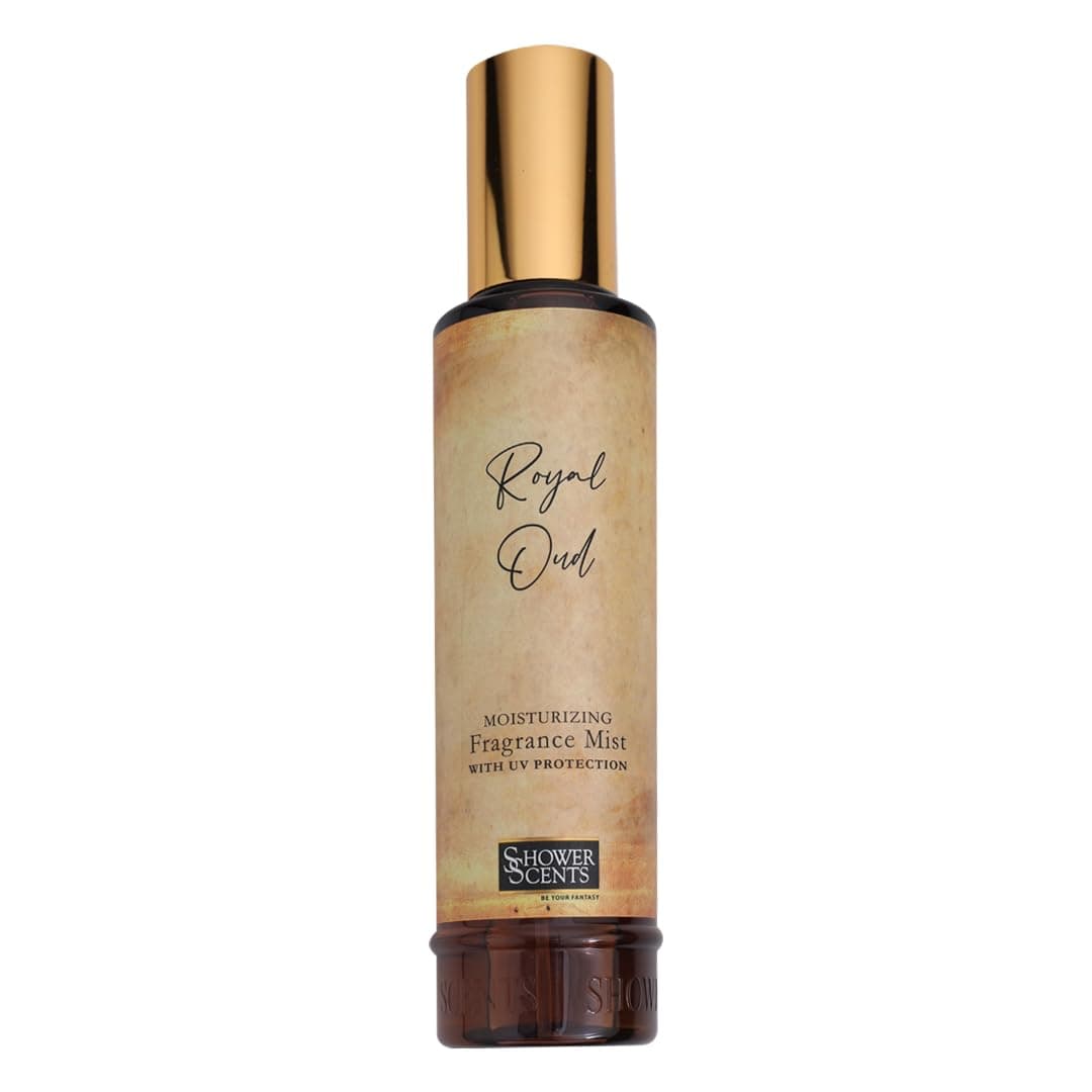 – Shower Scents Royal Oud Moisturizing Fine Fragrance Body Mist With Hyaluronic Acid, Pro - Vitamin B5 and UV Protection 250ml
