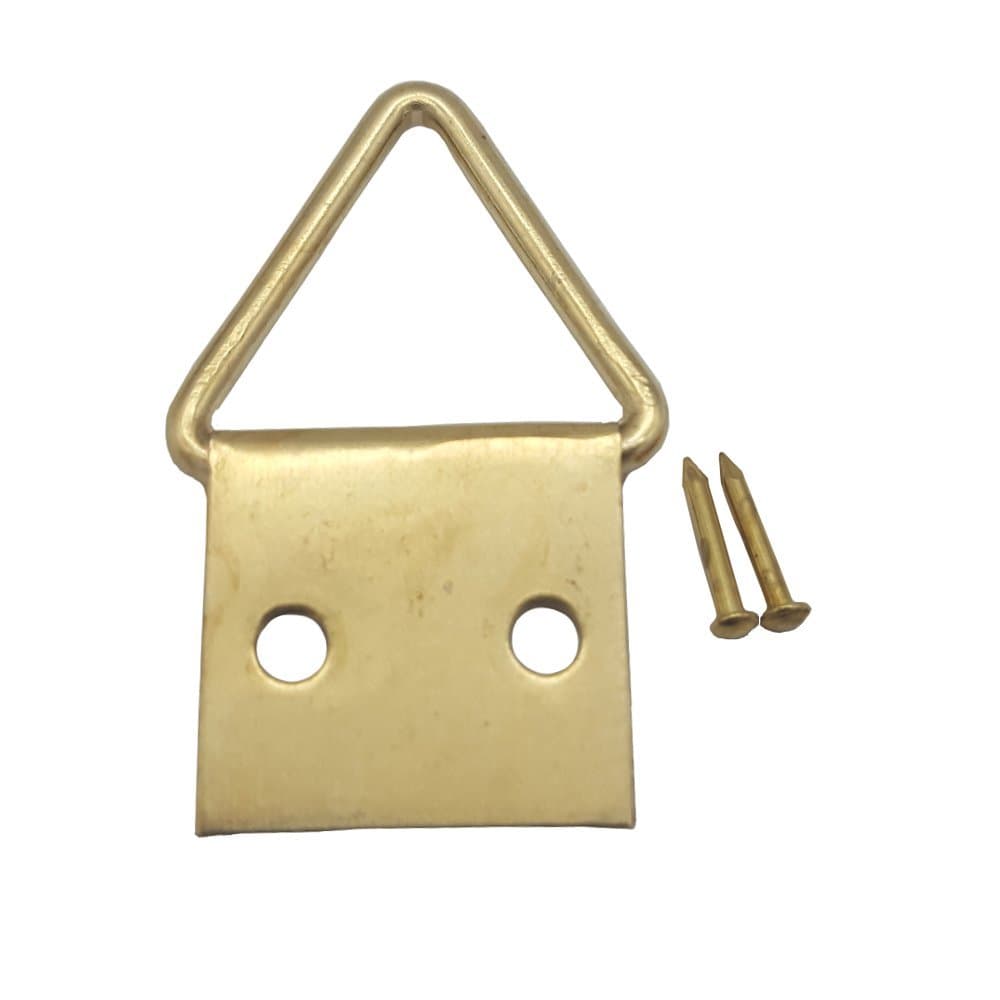 Picture hook 100 pieces picture-folding eyelets picture hanger, size: 3, dimensions: 15 x 15 mm with 200 nails, picture hook hanger