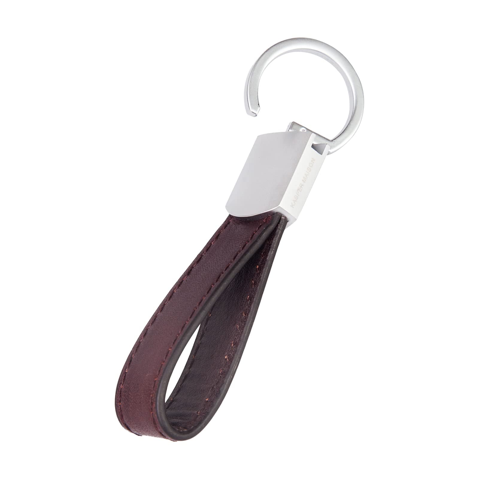 Premium Leather Keychain with 4 Premium Keyrings and Luxury Gift Box