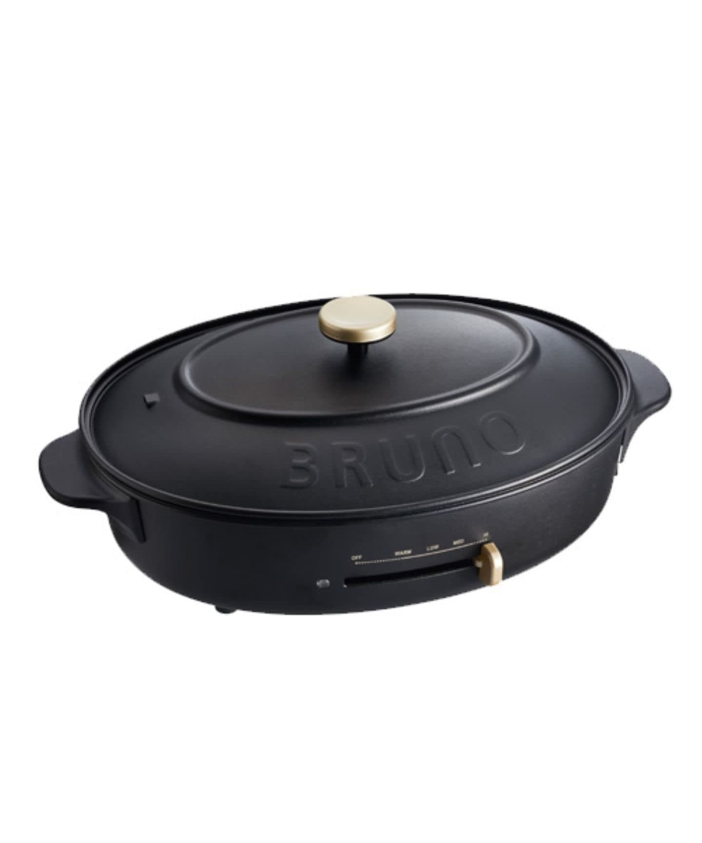 BRUNOOval Hot Plate (Electric Griddle) BOE053-BK (BLACK)【Japan Domestic Genuine Products】【Ships from Japan】