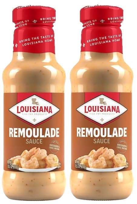 - Louisiana Fish Fry Remoulade Sauce, 10.5 Ounce (Pack of 2) - Exclusive Amazon Recipe Card Included - Authentic Southern Flavor